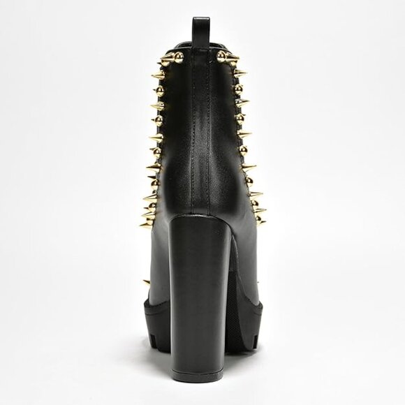 NWOB Gold Studded Booties - Picture 4 of 7